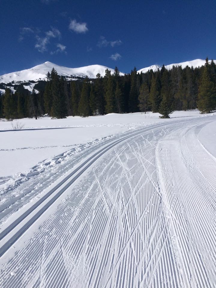 A nordic ski trail in Colorado
